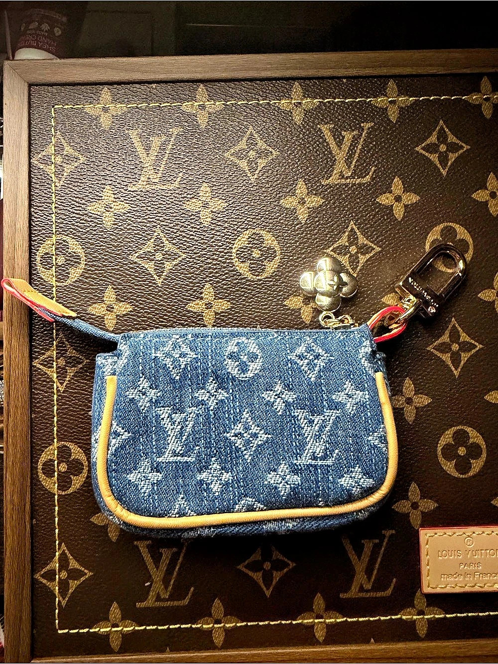 Micro Pochette Accessoires Monogram Denim Blue